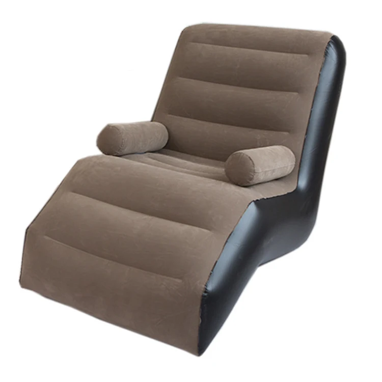 Giant Brown Fashion Modern S-Shaped Sofa Inflatable Leisure Chair for Adults Indoor and Outdoor