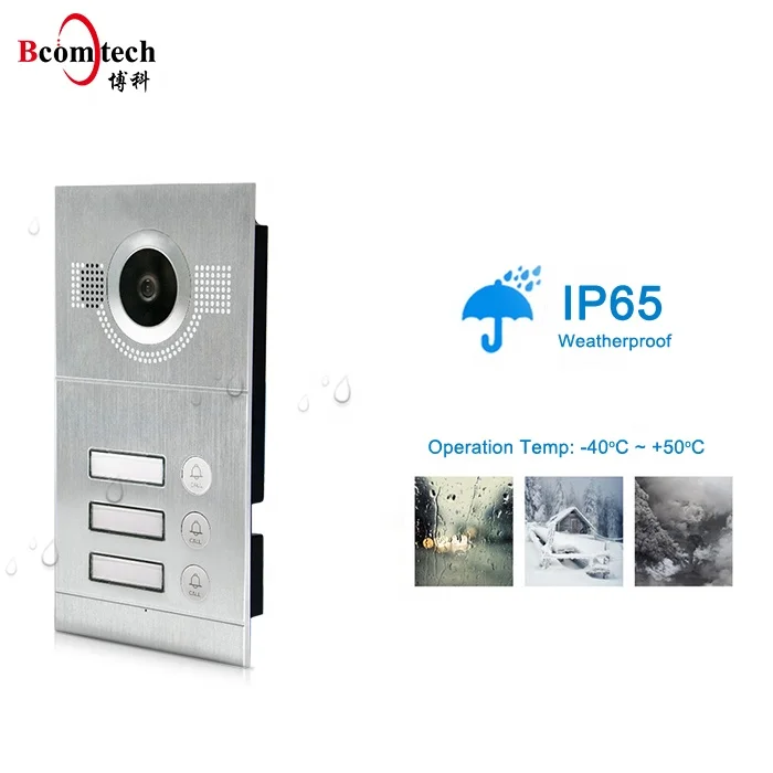 Bcomtech 2018 NEW Design 720P Home Camera 7 inch Touch Screen Video Intercom Support Smart Phone Video Door Phone