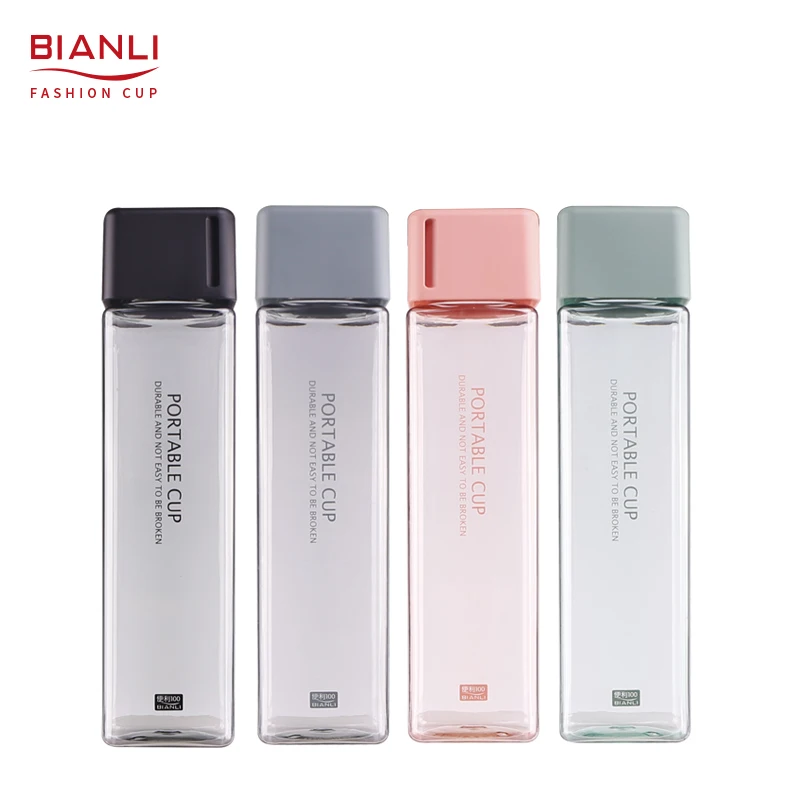 Plastic Water Bottle Sports Cup Water Bottle Fitness Kettle Outdoor Portable Water Cup With Belt