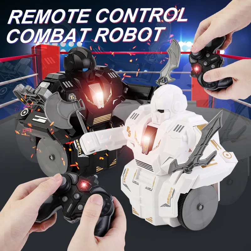 2023 2.4G Remote Control Combat Robot Toys 2-person Competition Fighting Battle Robot For Kids