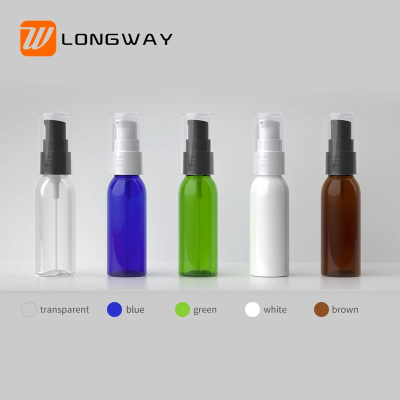 Custom 30ml Plastic Round Strap Cover Bird Beak Lotion Bottle