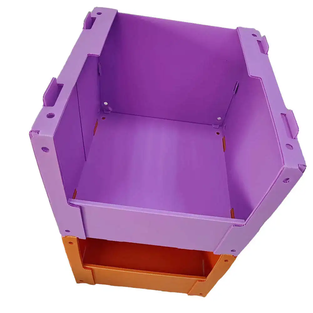 Corrugated plastic box pick bins plastic warehouse plastic storage box for storage