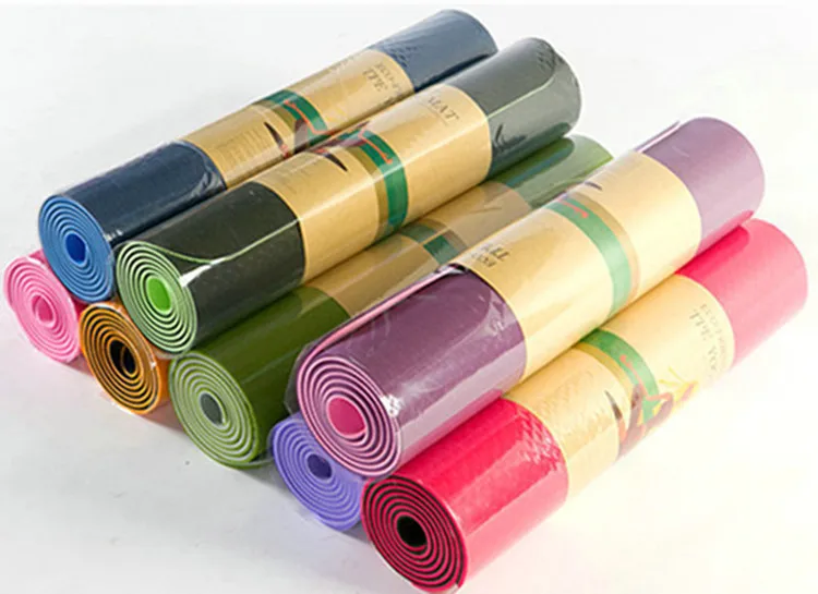 Amazon Лидер продаж клиент OEM label TPE йога коврики 6 мм/8 мм пилатес реформатор йога коврики