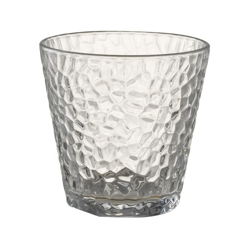 
priceNew Japanese style gilt-rimmed hammered glass water cup Japanese hammer pattern Phnom Penh water cup 