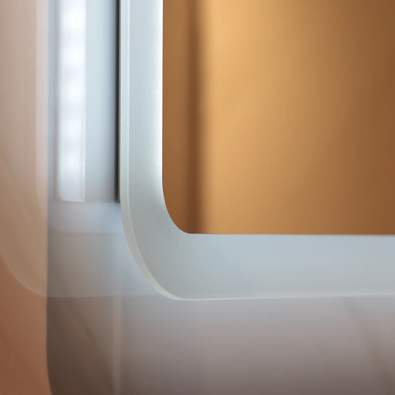 wall mounted backlit illuminated hotel bathroom led bath mirrors with touch sensor and anti fog