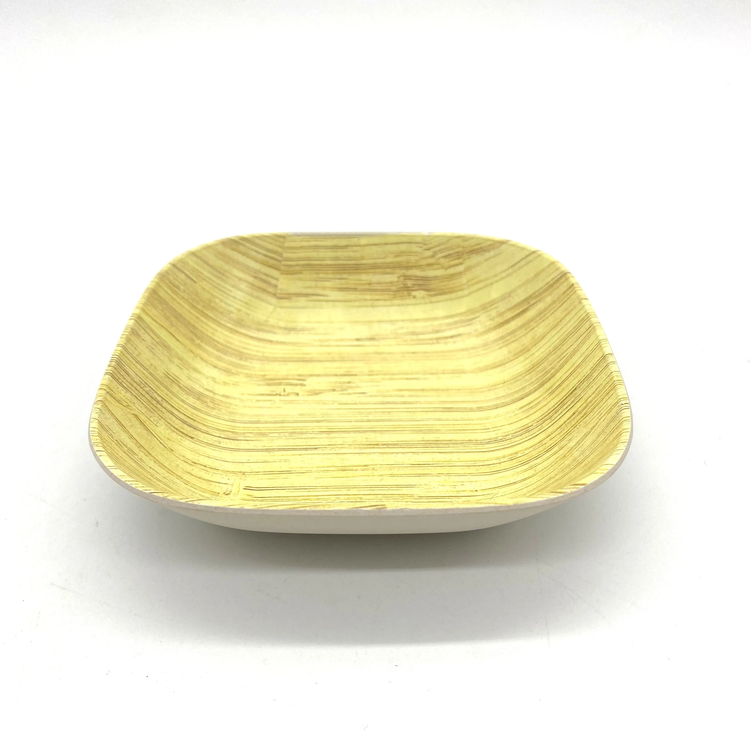 
Wholesale mordern style customized unique pattern eco-friendly bamboo powder plate 