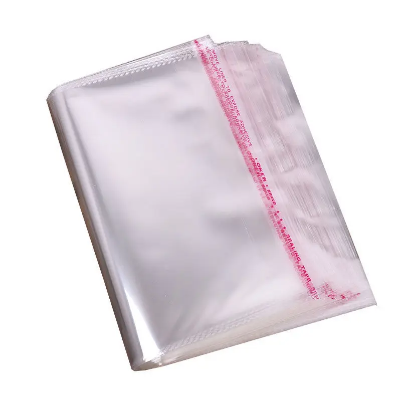 Customized Printed Biodegradable Large Self Adhesive Sealing OPP Clear Cellophane Bag for Clothes