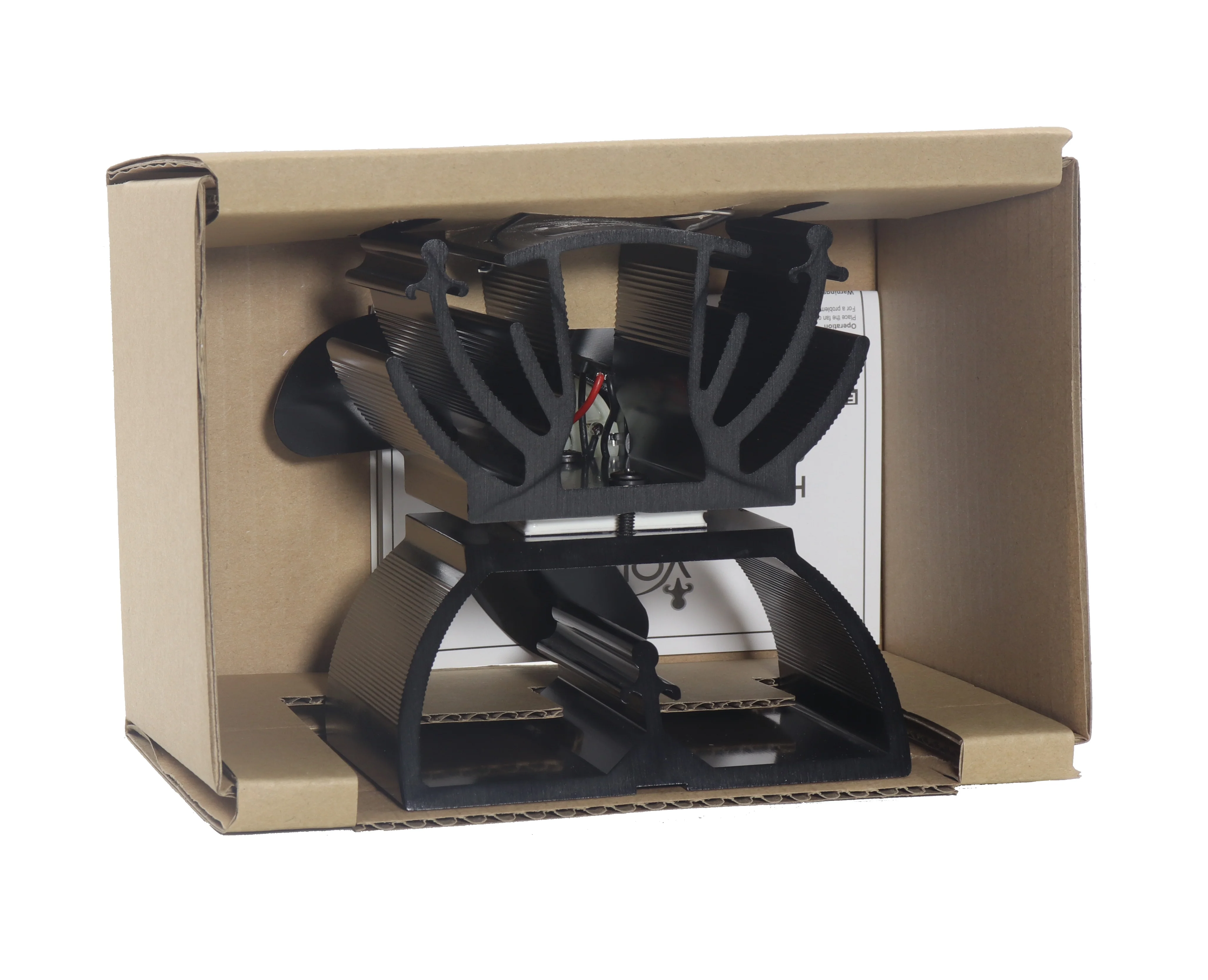 Household Silent VODA Small Stove Fan Height Smart Wood Burner Indoor Heated Powered Stove Fan