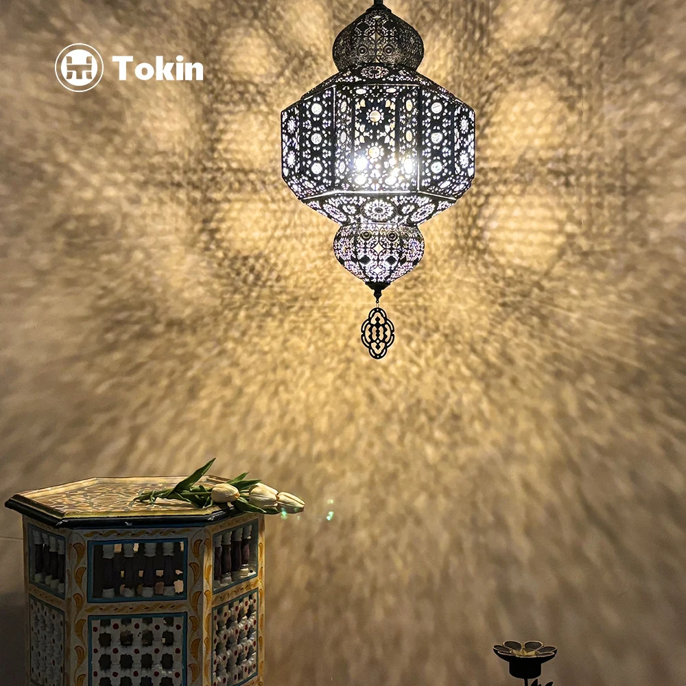 Southeast Asian characteristics exotic retro bedroom living room restaurant hotel bed and b bar club hollow carved chandelier