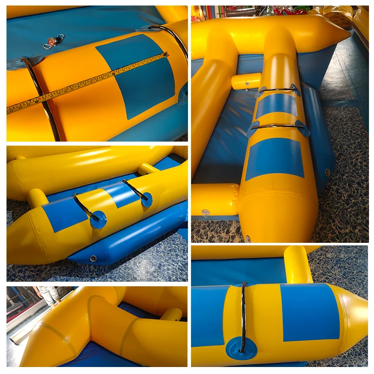 6 Person Sea Water Games Towable Inflatable Flying Fish Boat Inflatable Banana Flyfish Boat