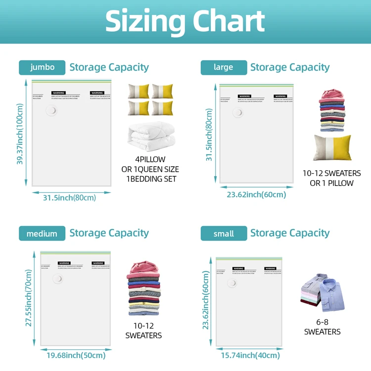 Household Vacuum Storage Bag Compression Bag Space Save Bag