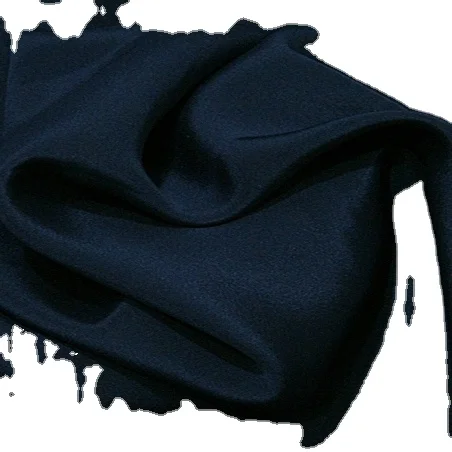 
40mm Black color heavy silk crepe de chine fabric 