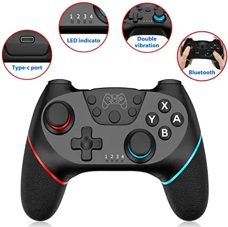 
Switch NS Pro Controller Gamepad Remote Joystick Joypad BT gamepad for android tv switch wireless game controller 