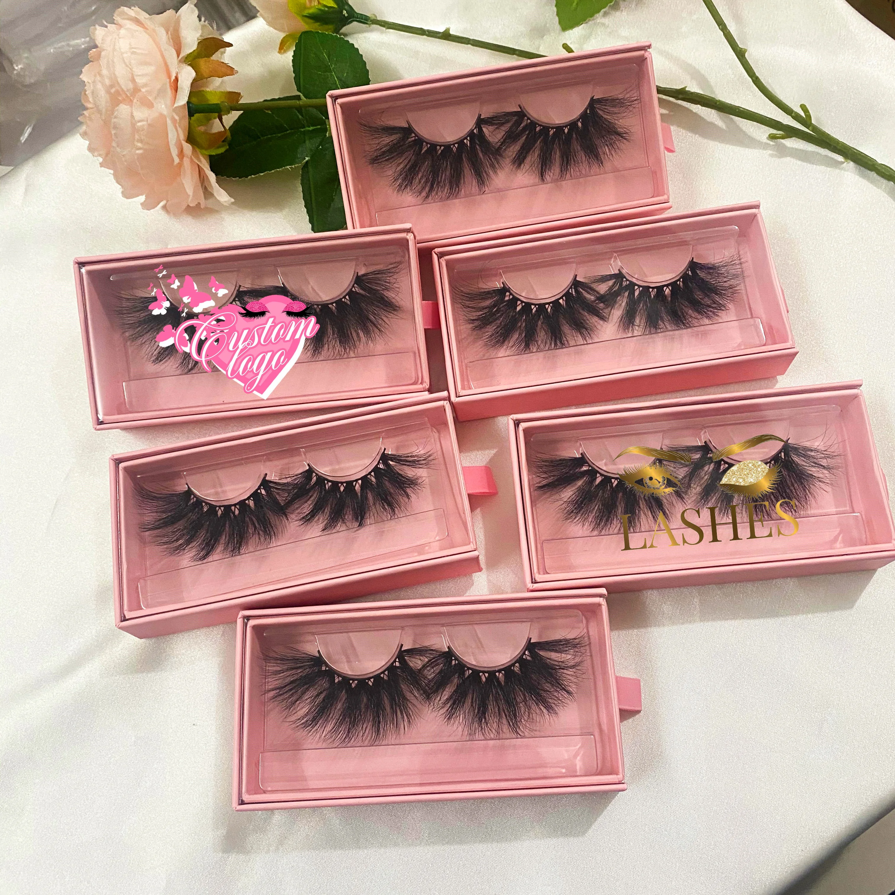 Fluffy curly short MINK lashes Free cruel false eye lashes wholesale  natural 10 12 MM mink eyelashes 3D fluffy lashes
