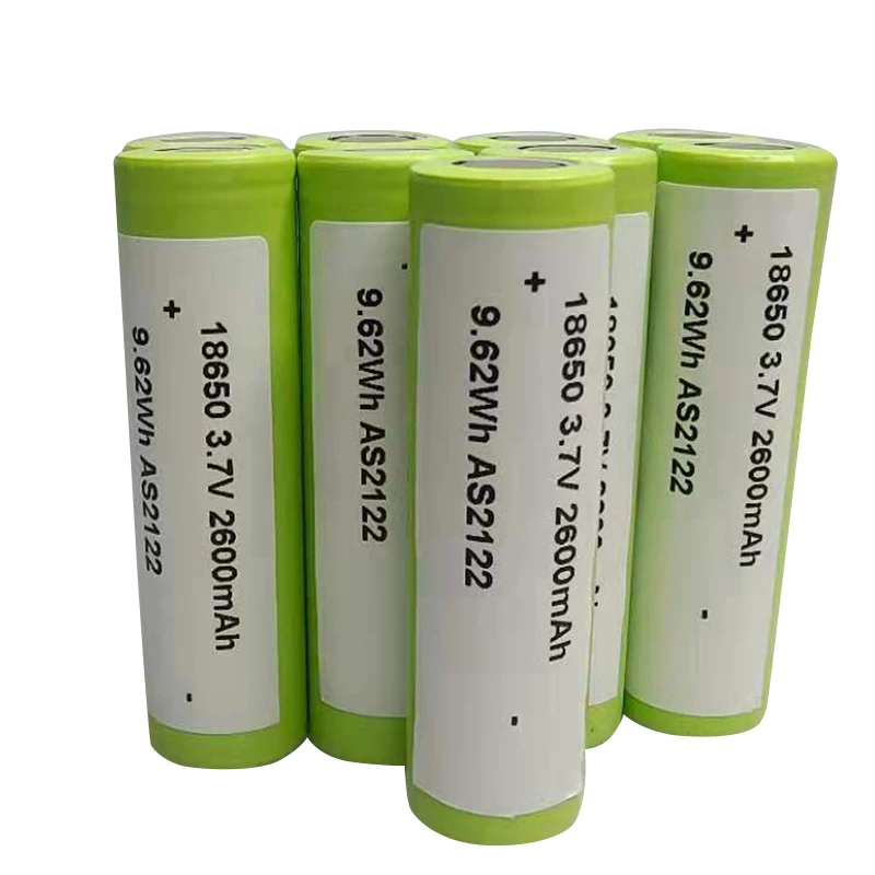 Hot Sale High quality Rechargeable and recyclable 3.7V 18650 2600mAh li ion battery 18650 lithium ion battery cell