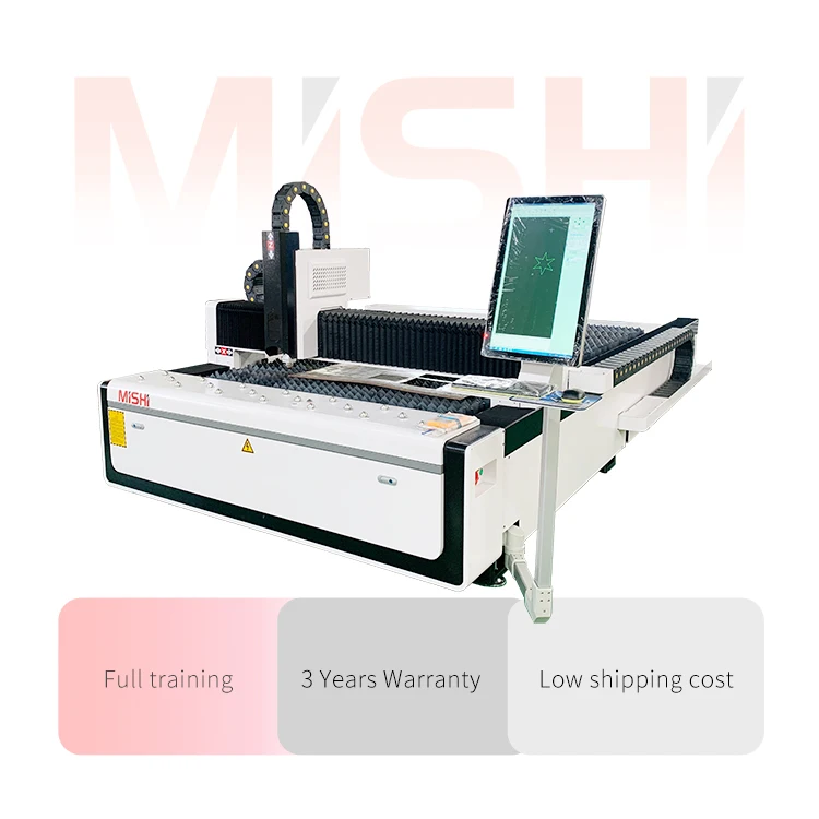 MISHI 1000w 1500w 2000w stainless steel fiber laser cutting machine  for steel metal pipes
