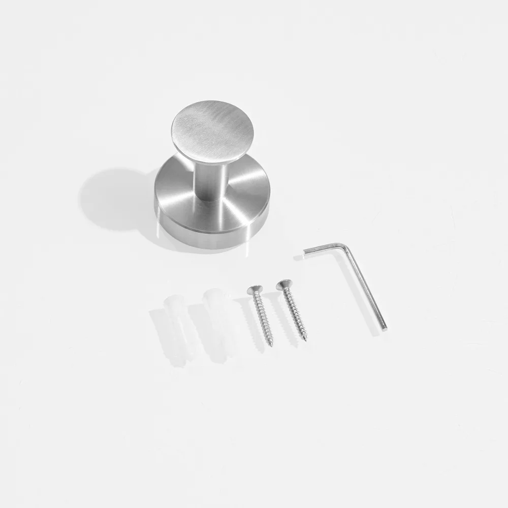 Towel Hook Stainless Steel Coat Removable Silver Wall Bearing Vacuum Suction Cup Coat hook for Kitchen Bathroom