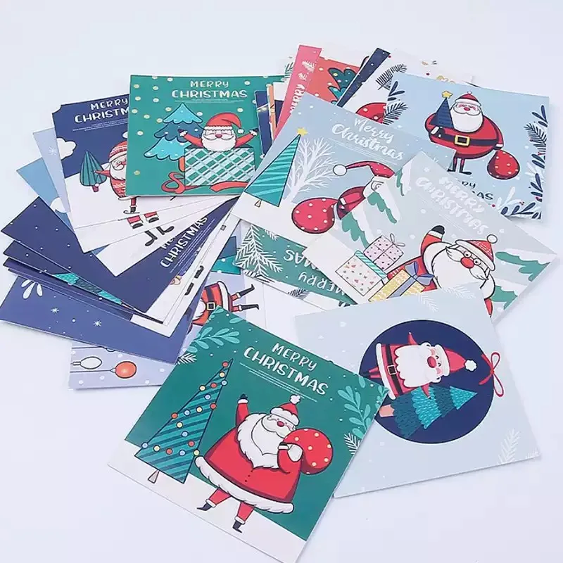 30 Pack Mini Christmas Greeting Cards Christmas Present Charity Cards