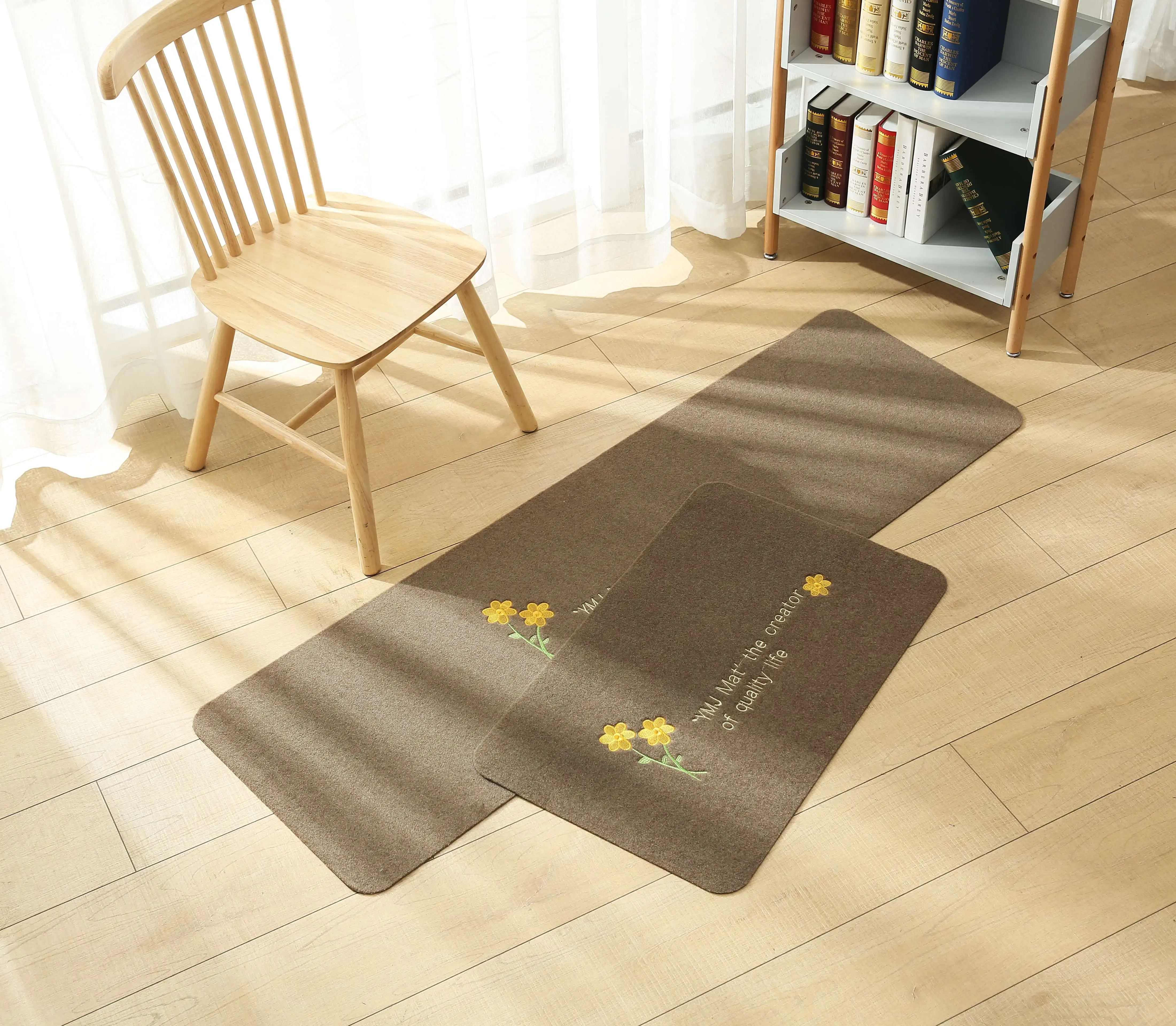 Non Slip Kitchen Mat 2 Pcs Set Waterproof Kitchen Floor Mat Set Home Floor Rug Doormat