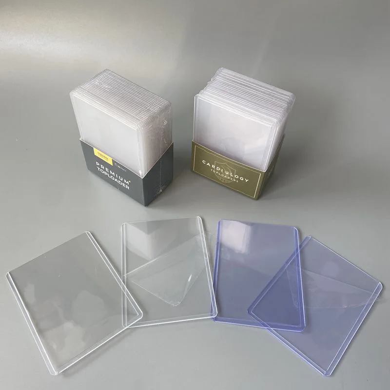 Manufacturer Sports PVC Cards Holder Sleeve 3x4 Trading Clear Card Sleeve Toploaders with Protective Film