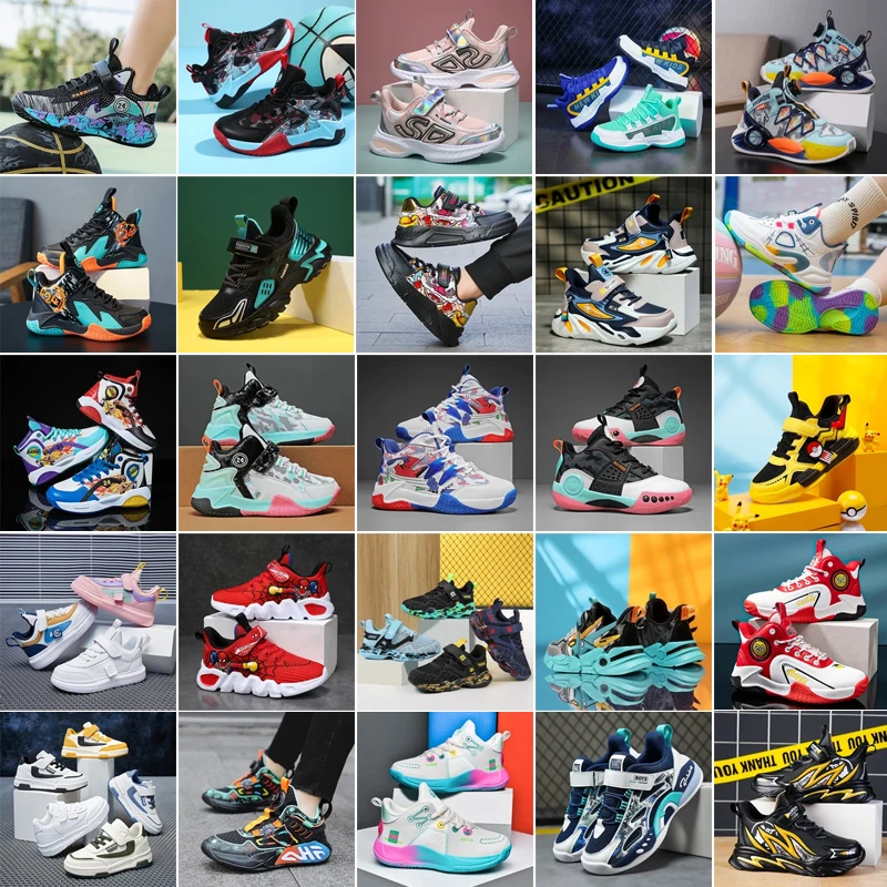 Customized Children Girls Boys Shoe Manufacture Boys Kids Custom Basketball Running Casual Shoes Sneakers for Boys
