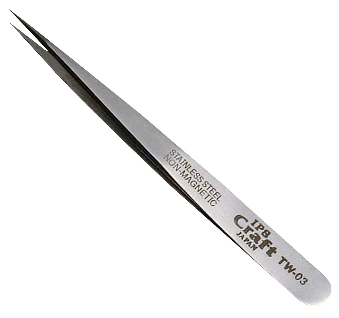 Professional useful delicate touch stainless steel precision tweezers