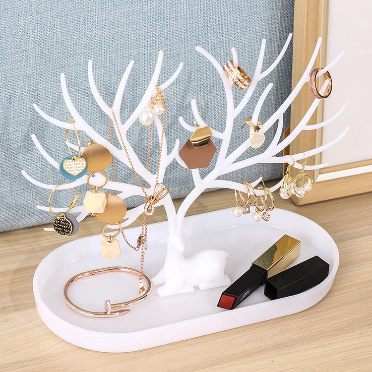 new style cute  Antler Creative Necklace Jewelry Display Rack Jewelry Hanger Bracelet Earrings Pendant Jewelry Storage Table Fin