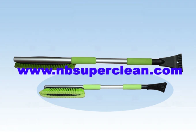 48cm Soft PET bristle snow brush for car cleaning with Ice shovel