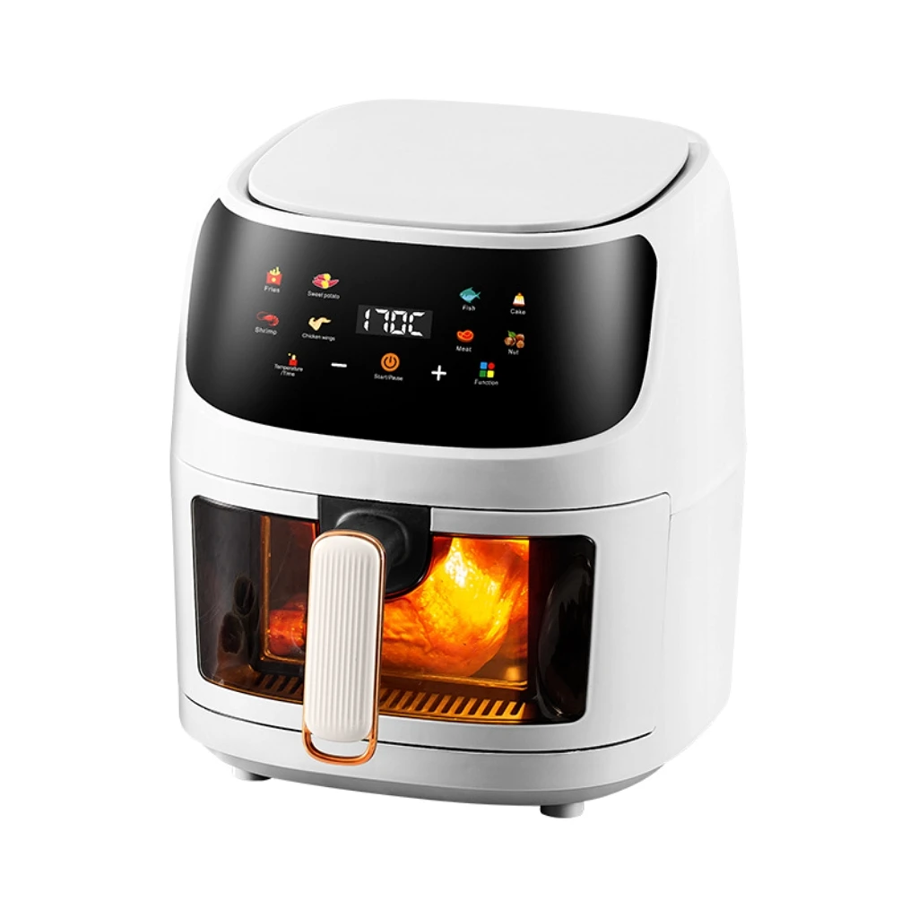 iStapromo Gifts square visible large capacity electric oven oil-free healthy air fryer factory direct delivery wholesale OEM 10L