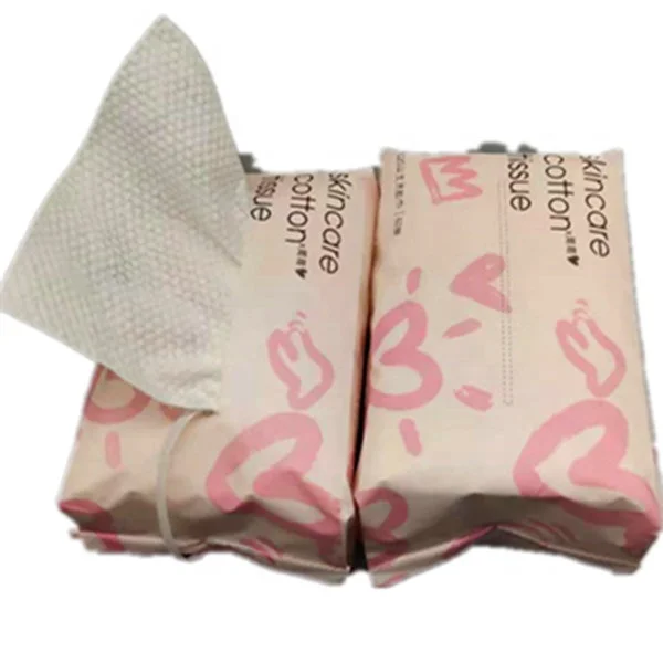 Non woven sheet type face washing paper disposable wash cloth makeup remover cotton soft towel