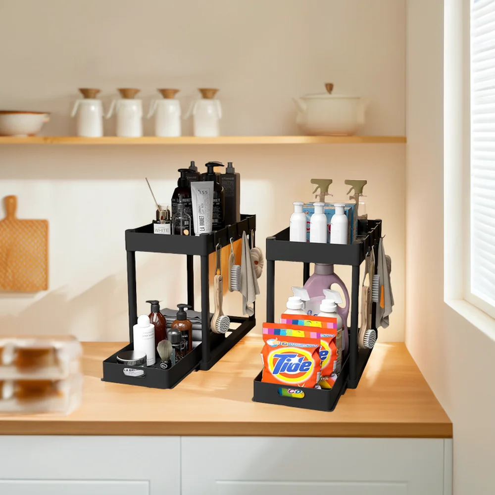 Brand New Multi-Purpose Kitchen and Bathroom under Sink Organizer Storage Holder & Rack