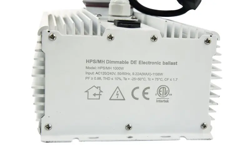Stock In USA FREE SHIPPING High lumen 160000lm 120-240V 1000W HID grow light hps integrated de system with ballast CE ETL RoHS