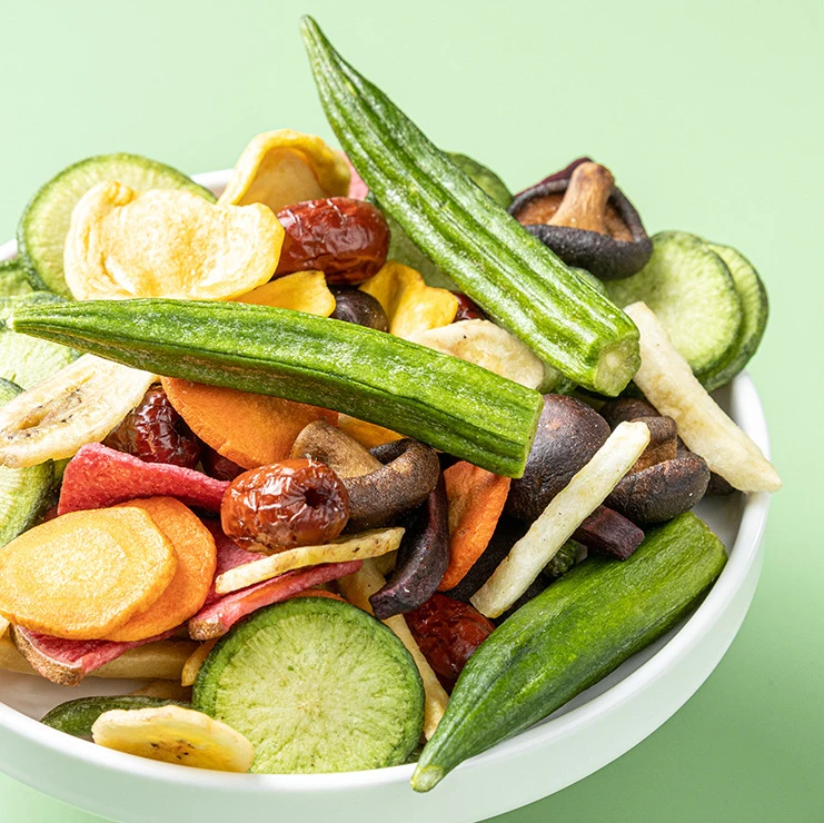 New product 12 kinds Dried Vegetables and Fruits Chips Crispy Snacks