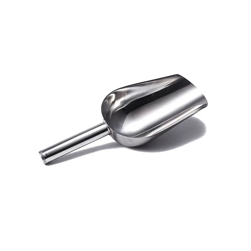 Wholesale Stainless Steel Ice Scoop Household Bar Fruit Tea Rice Flour Food Ice cube multi-functional Ice shovel