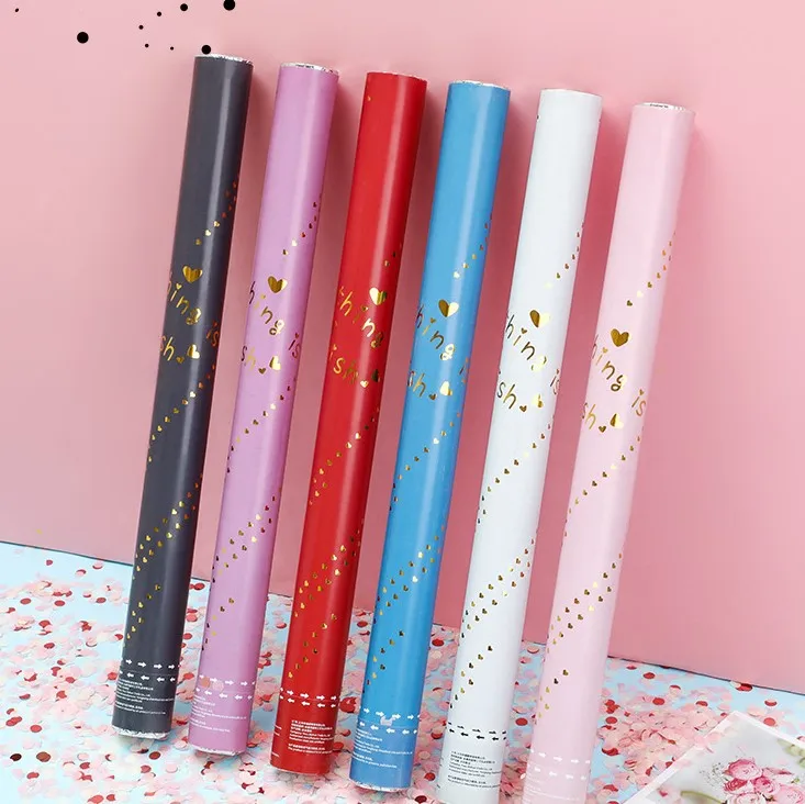 Y-Q046 изготовленные на заказ с конфетти для вечеринки свадьбы пушки сжатого воздуха биоразлагаемые партия Popper безопасный открытом воздухе украшения