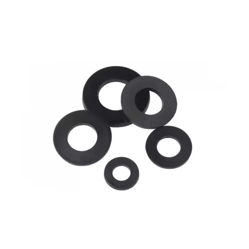 Food Grade DIN Plastic/PA66/Nylon Washers in Black and White 4mm 5mm 6mm 2mm 3mm Thickness with M2 M2.5 M2.3 M4 M5 M6 M8