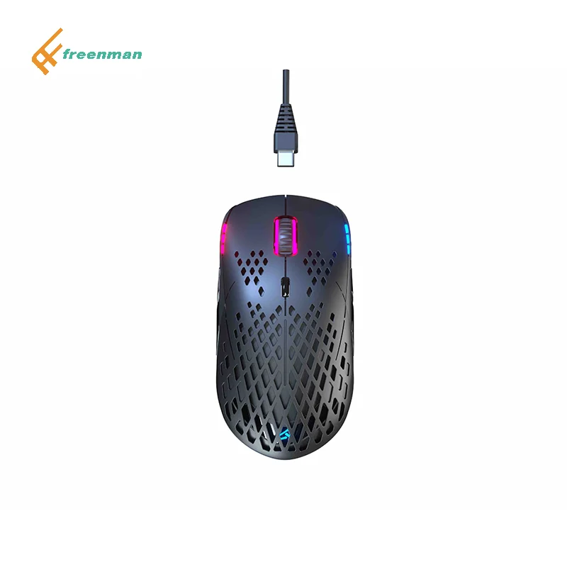 Freenman gaming combo 1000 DPI wireless wired optical gaming mouse with keyboard or mouse pad