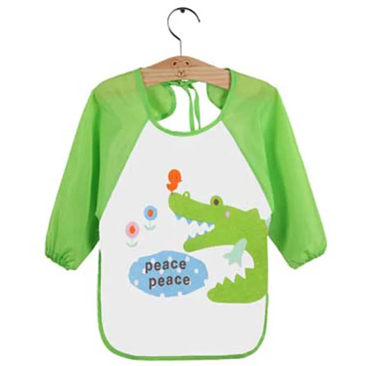 wholesale high quality painting waterproof cartoon baby bib apron