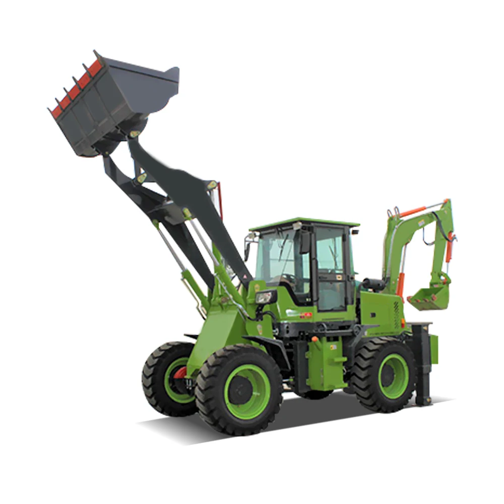 Hot selling 4x4 backhoer backhoe loader 1 ton 2 tons attachment backhoe wheel loader Germany