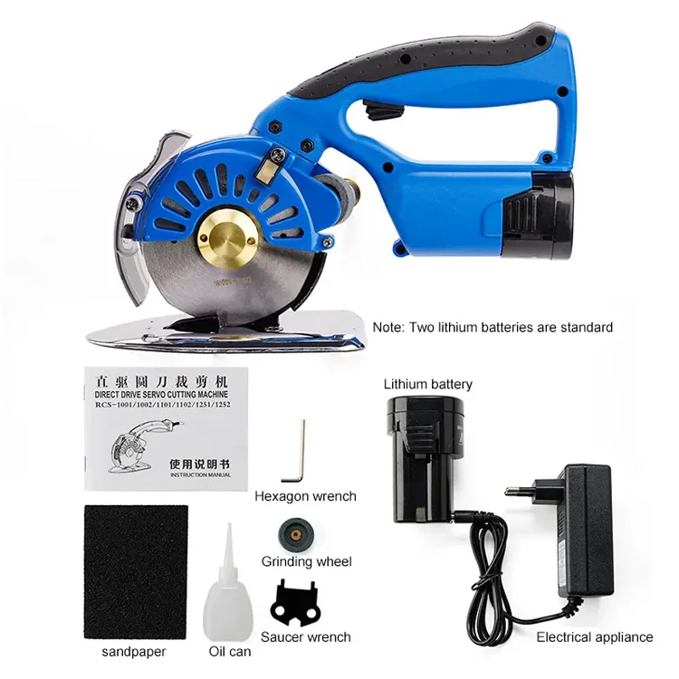 Adjustable Speed Electric Direct Drive Servo Round Knife Cloth Cutting Machine for Multilayer Fabric