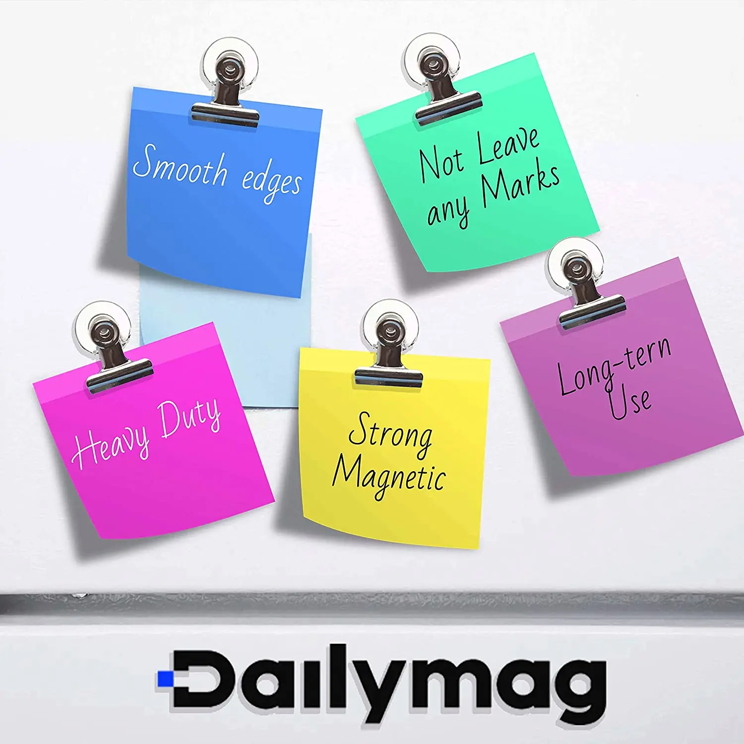Dailymag 5 lbs Refrigerator Magnets, Strong Scratch-Free Refrigerator Magnet Clips for Organizing & Decorating