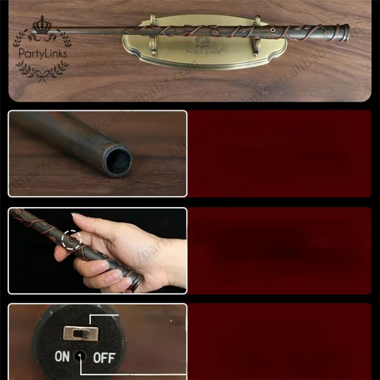 Fireball Fire Wand Wizard Wand That Shoots Fireballs Blaster Incendio Wand for Cosplay Birthday Party Gifts Halloween