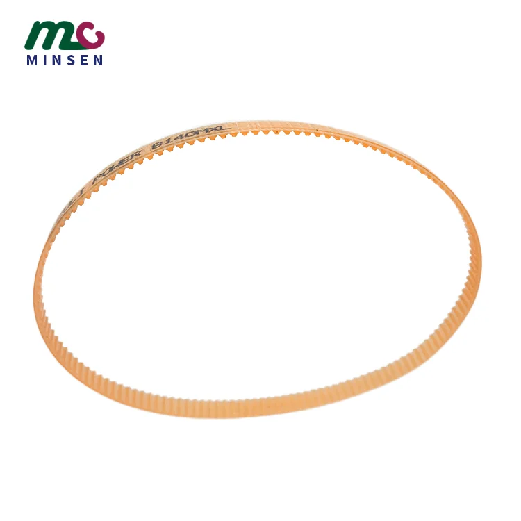 Orange translucent PU timing belt  manufacturer