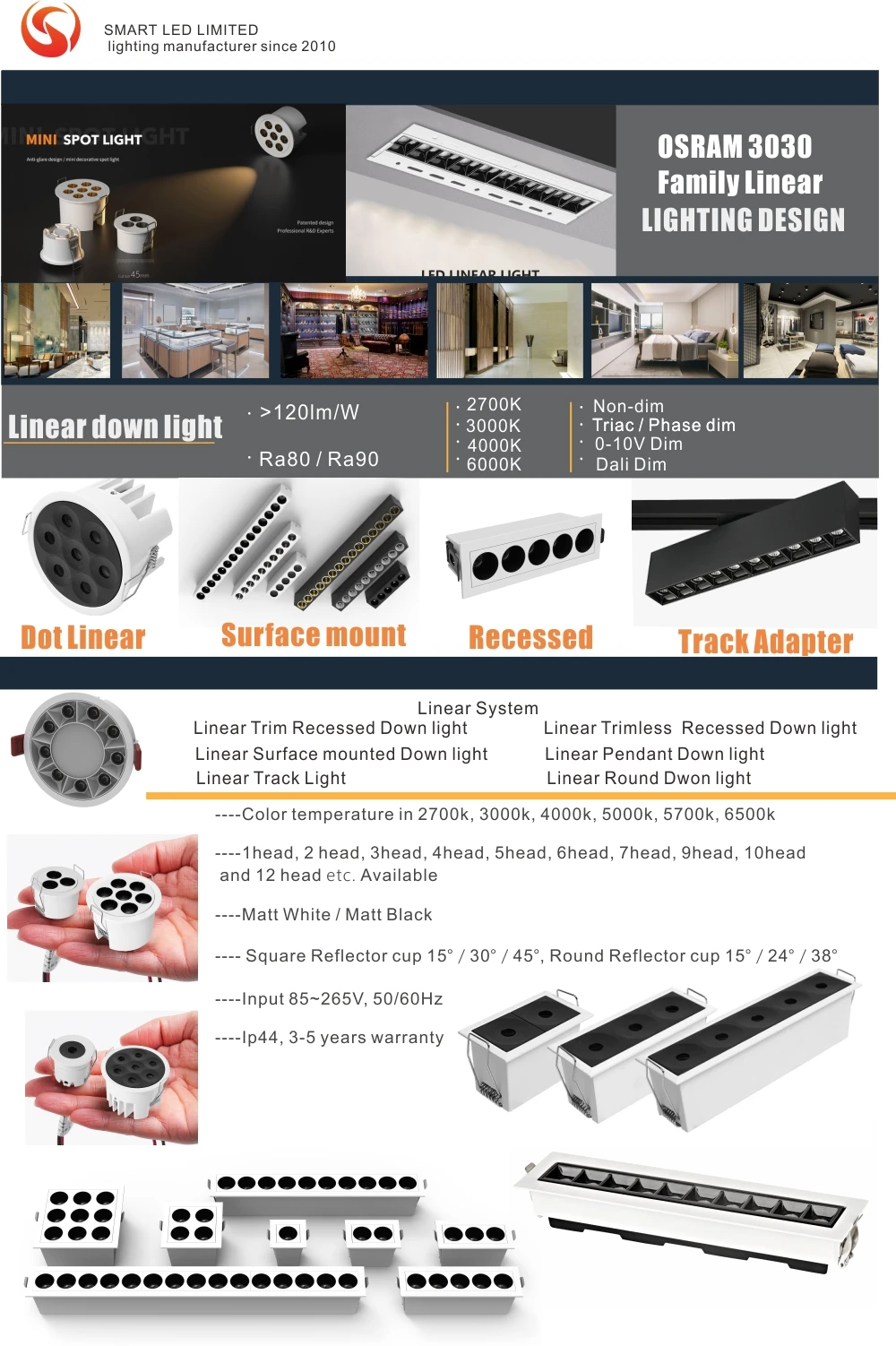 linear family lighting