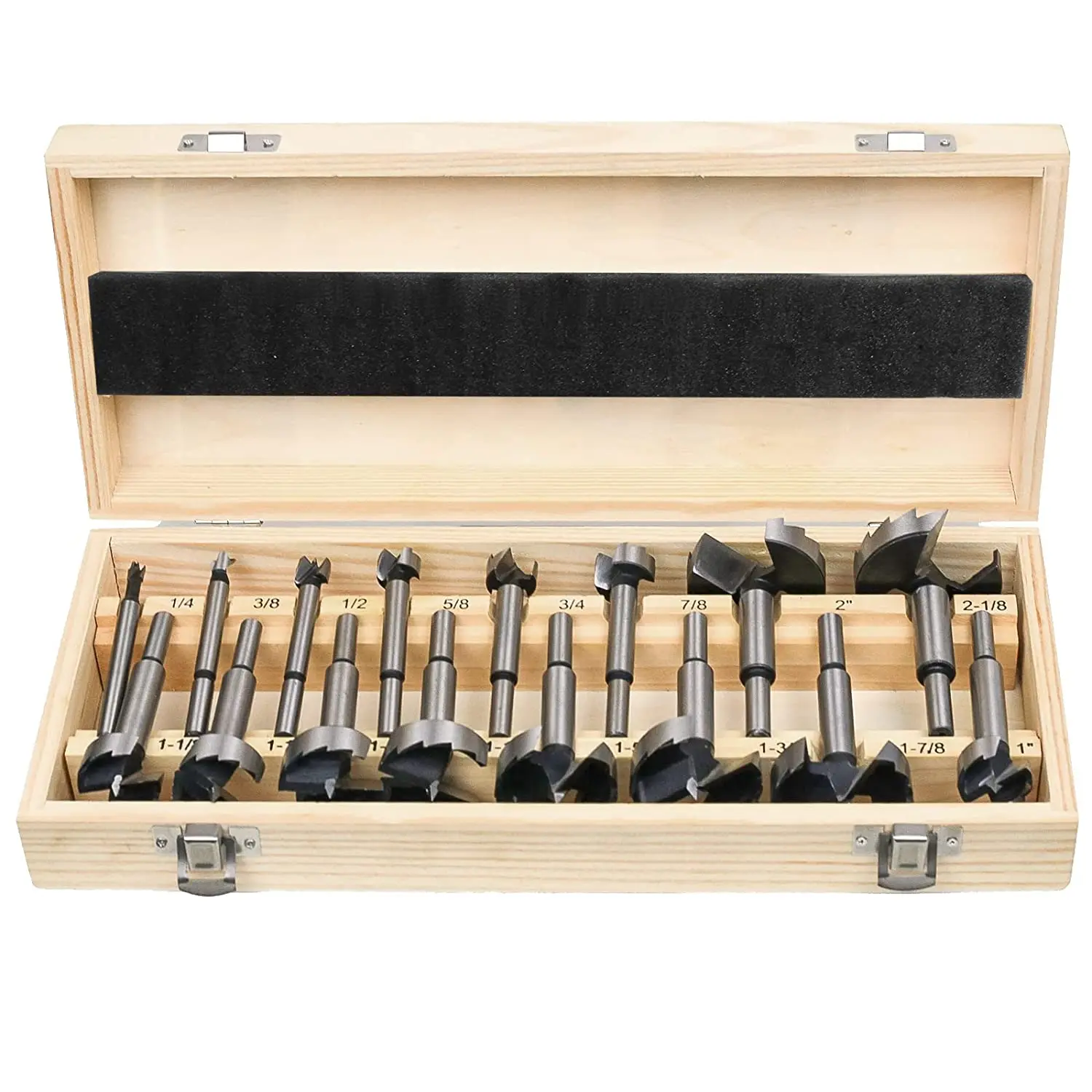 Forstner Bit Set 16 Pcs - Wood Drilling, Forstner Drill Bit with Center Positioning