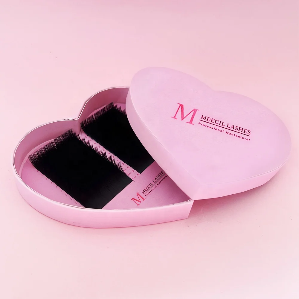 Korean PBT Custom Private Label Faux Mink Individual Lashes Supplies Lash Trays Volume Classic Cashmere Eyelash Extension