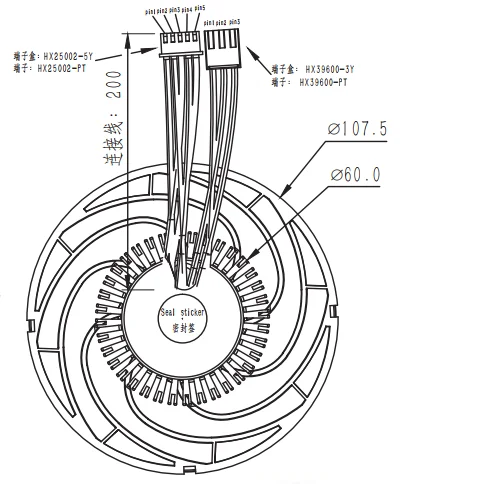 10kpa High pressure 48VDC industry fan airflow blower for home appliance