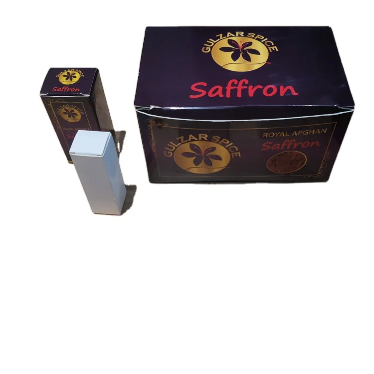 Customized saffron bottle packing box paper box