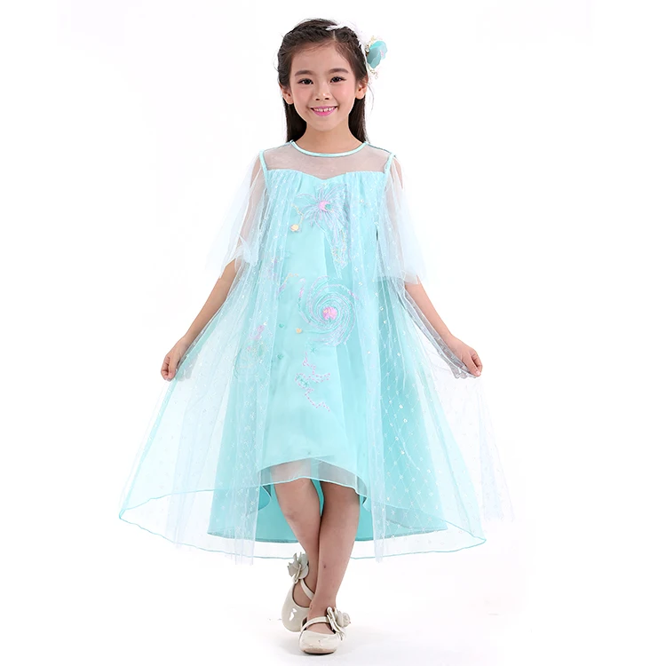 Классический дизайн, китайское улучшенное традиционное платье с цветочной вышивкой для девочек