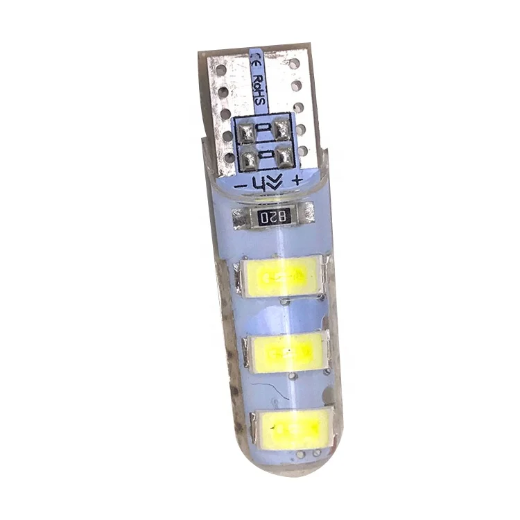 Customization Super Bright DC12V T10 5630 6 LED Bulbs Reverse Light W5W 194 Auto Width Lights White T10 Led For Cars